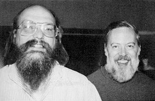 Ken Thompson and Dennis Ritchie, from Wikipedia
